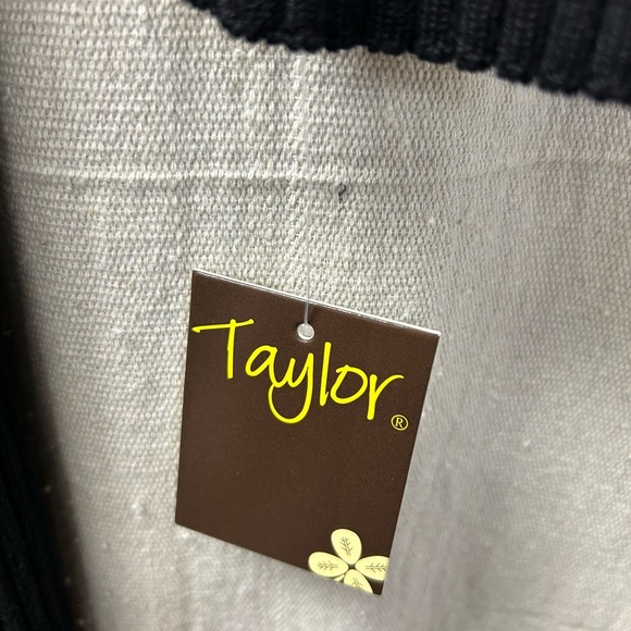 Taylor Women's/ NWT/Color Blocked /Ribbed Knit Dress/ L - Picture 6 of 12